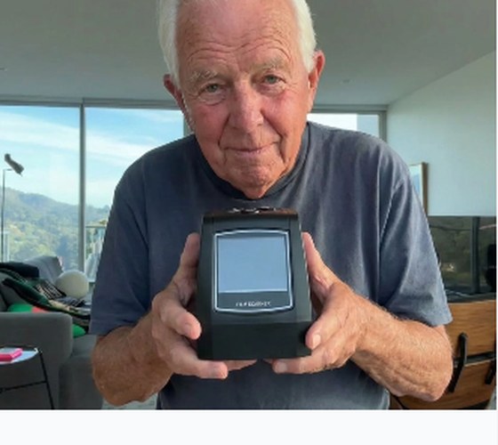 Robert holding MemoryVault Box